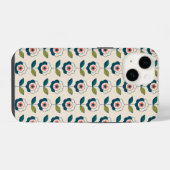 Retro Fun Tuin Bloem Patroon iPhone Hoesje (Achterkant horizontaal)