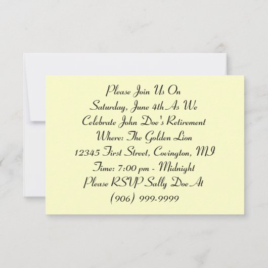 Retro Fun - uitnodiging voor grote partijen (Achterkant)