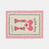 Retro Fun Valentijnsdag geschenken Schaakmat Schak Fleece Deken (Voorkant (Horizontaal))