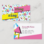 Retro Fun Visitekaartje persoonlijke contactkaart Contactkaartje (Voorkant / Achterkant)