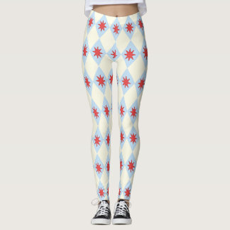 Retro Funhaus Circus Star Diamant Leggings