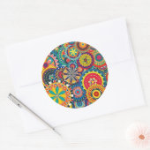 Retro Funk Fun Ronde Sticker (Envelop)