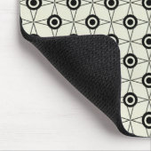 Retro Funk Geometric Mousepad, Black and Ivory Muismat (Hoek)