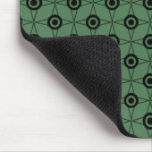 Retro Funk Geometric Mousepad, Clover Green Muismat (Hoek)