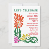 Retro Funky 70s Groovy Psychedelic Flower Verjaard Kaart (Voorkant)