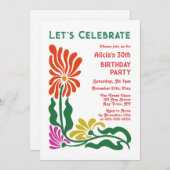 Retro Funky 70s Groovy Psychedelic Flower Verjaard Kaart (Voorkant / Achterkant)