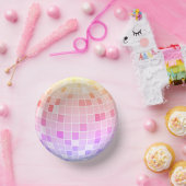 Retro Funky 90s Pink Disco Ball Verjaardagsfeestje Papieren Kommen (Feest)