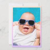 Retro Funky 90s Pink Disco Eerste Verjaardag Foto Kaart (Achterkant)