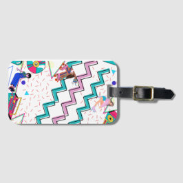Retro Funky Bagagelabel