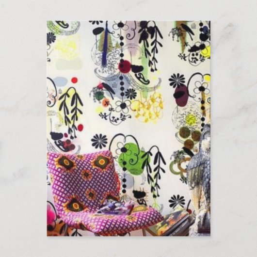 retro funky briefkaart (Voorkant)