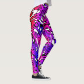 Retro Funky Bright Colours Pop Art Leggings (Rechts)