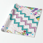 Retro Funky Cadeaupapier (Uitgerold)