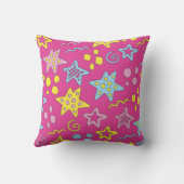 Retro Funky cartoon Pop Art Stars Memphis jaren '8 Kussen (Achterkant)