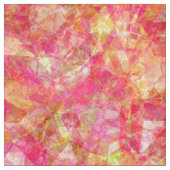 Retro Funky Cool Modern Polygon Mosaic Pattern Stof (Close Up)