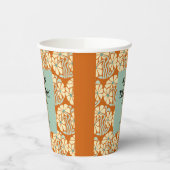 Retro Funky Groovy Boho Botanische Verjaardag Papieren Bekers (Links)