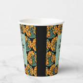 Retro Funky Groovy Daisy Flower Verjaardag Papieren Bekers (Links)