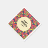 Retro Funky Groovy Trippy Daisy Bloemen Verjaardag Servet (Hoek)