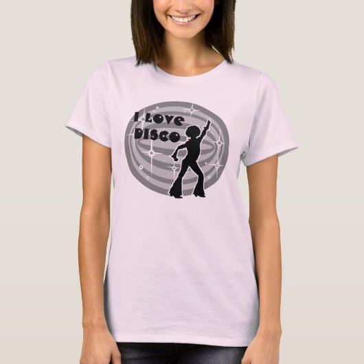 retro FUNKY hippie dansfeest jaren 70 DISCO T-shirt (Voorkant)