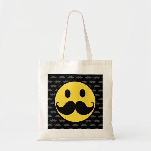 Retro Funky Mustache Mustache Tote Bag (Voorkant)