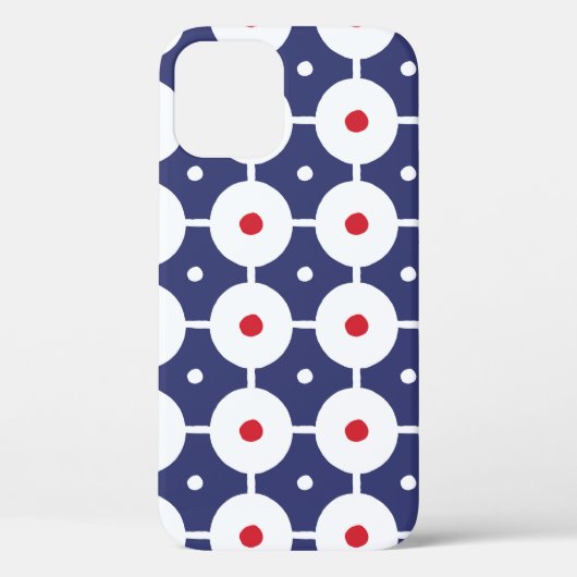 Retro Funky naadloos ontwerp Case-Mate iPhone Case (Achterkant)