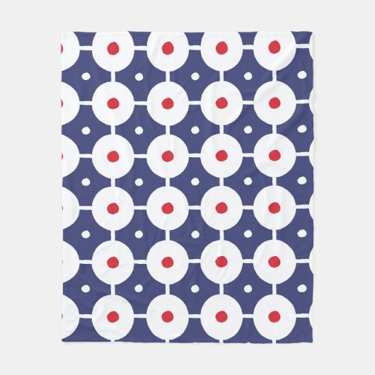 Retro Funky naadloos ontwerp Fleece Deken (Voorkant)