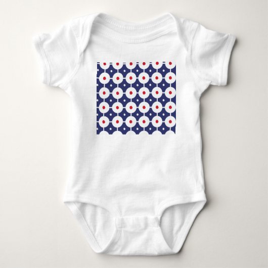 Retro Funky naadloos ontwerp Romper (Voorkant)