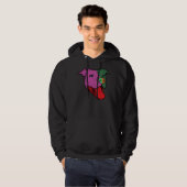 Retro Funky Pitbull Hoodie (Voorkant volledig)