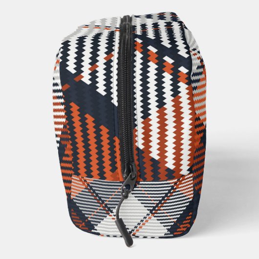 Retro Funky Plaid Mannen Reizen Toilettasje (Rechts)