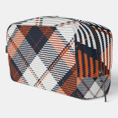 Retro Funky Plaid Mannen Reizen Toilettasje (Rechterhoek)