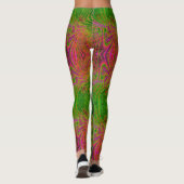 Retro Funky Psychedelisch Patroon Legging (Achterkant)