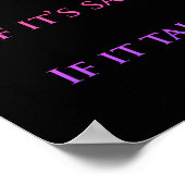 Retro Funky Rainbow Colors House Rules of Kindness Poster (Hoek)