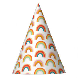 Retro Funky Rainbow Groovy Kleurrijke Party Pet Feesthoedjes