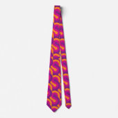 retro funky roze patroon uit de jaren '70 stropdas (Voorkant)