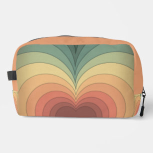 Retro Funky Schattige Kleurrijke Hart Print Cut Na Toilettasje