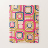 Retro Funky Square-ontwerp Legpuzzel (Verticaal)