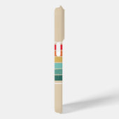 Retro Funky Stripes Beige Case-Mate iPhone Case (Achterkant / Rechts)