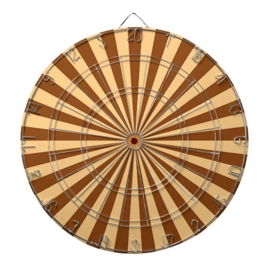retro funky sun strepen 5 dartbord (Voorkant)