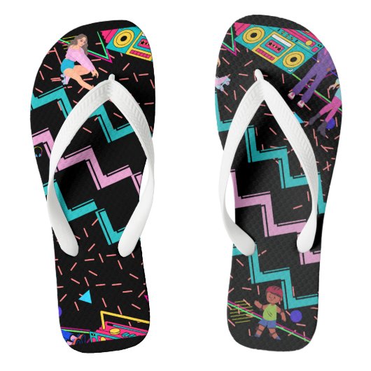 Retro Funky  Teenslippers (Voetbed)