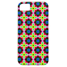 Retro funky telefoonhoesje bloemrijk