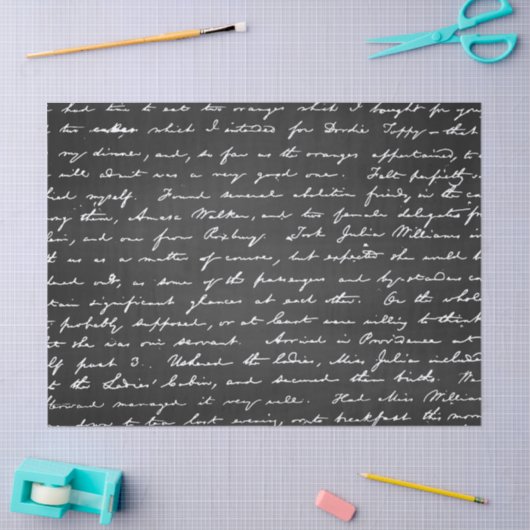 Retro Funky Trendy Pattern Chalkboard Tissuepapier (Craft)