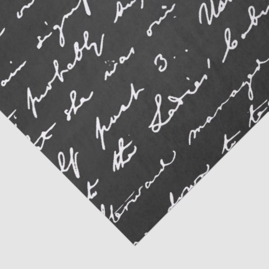 Retro Funky Trendy Pattern Chalkboard Tissuepapier (Detail)