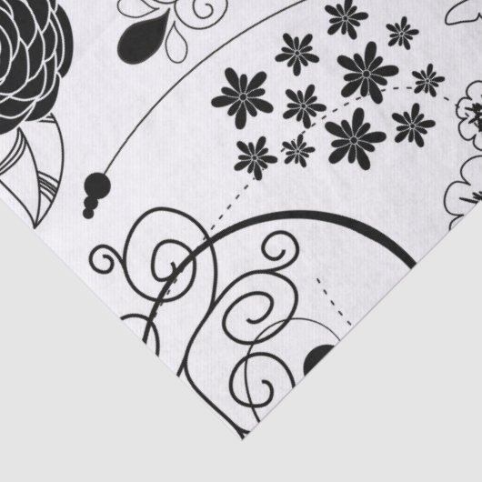 Retro Funky Trendy Pattern Tissuepapier (Detail)