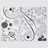 Retro Funky Trendy Pattern Tissuepapier (Voorkant)