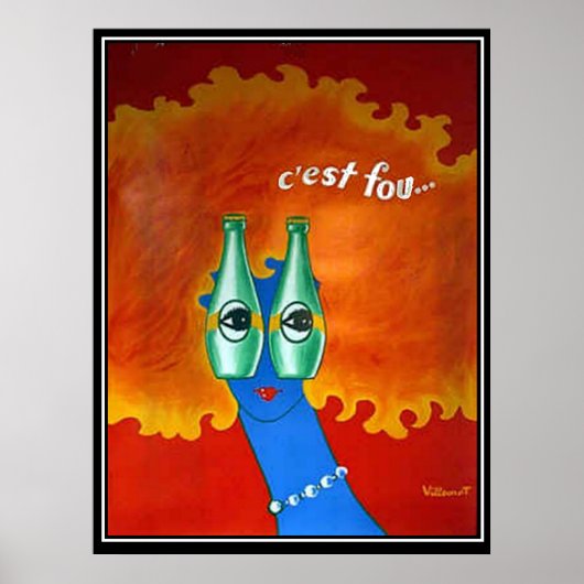 Retro funky vintageposter poster (Voorkant)