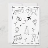 Retro Funky Whimsical Miss to Mrs. Vrijgezellenfee Kaart (Achterkant)