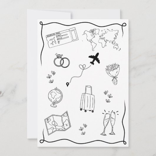 Retro Funky Whimsical Miss to Mrs. Vrijgezellenfee Kaart (Achterkant)