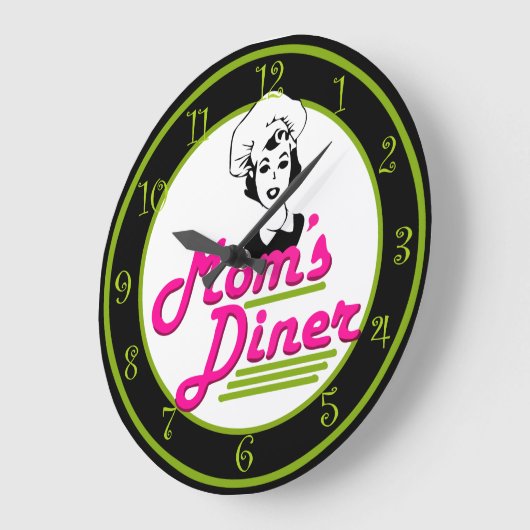 Retro Funny 1950s Style Grote Klok (Hoek)