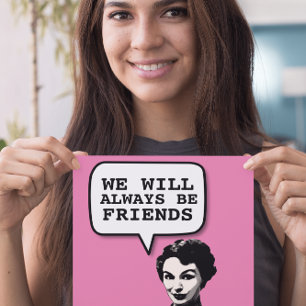 RETRO FUNNY 1950S VROUWELIJKE GROTE KAARTEN VOOR V