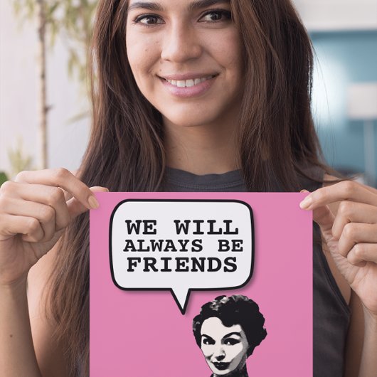 RETRO FUNNY 1950S VROUWELIJKE GROTE KAARTEN VOOR V