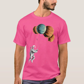 Retro Funny Astronaut Planets Astronomie Ruimte T-shirt
